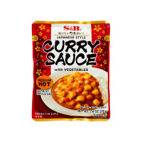 S&B curry sauce with vegetable HOT 210g